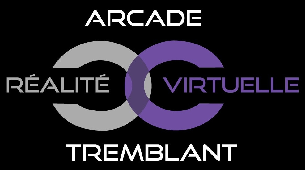 VR LOGO BLACK ARCADE Black background BG